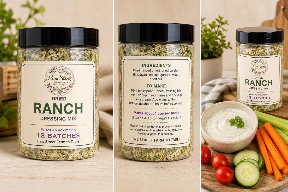 Pine Street Farm to Table Dried Ranch Dressing Mix
